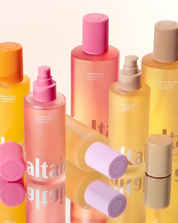 Saltair Body Oil. Jumbo Size Santal Bloom After Shower and Bath Oil Moisturizer for Women and Men. Botanical, Non-Greasy, and Well-Absorbing Lotion for Hydrating Dry Skin. 10oz Bottle