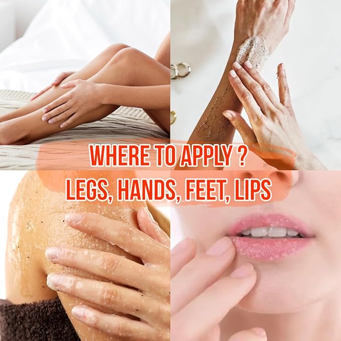 Organic Grapefruit Salt Scrub Moisturize & Soften Skin, Pure Natural Skincare Exfoliator, Shower Scrub For Exfoliating Dead Sea Cells, Body Scrubber & Face Cleanse, Infused Essential Oil & Nutrients