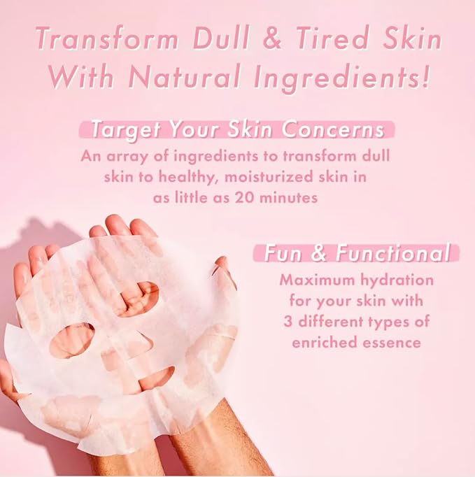 TONYMOLY Super Food Mask Bowl, Sheet Face Mask Set, Korean Skincare to Replenish & Hydrate Tired Skin, 0.74 oz