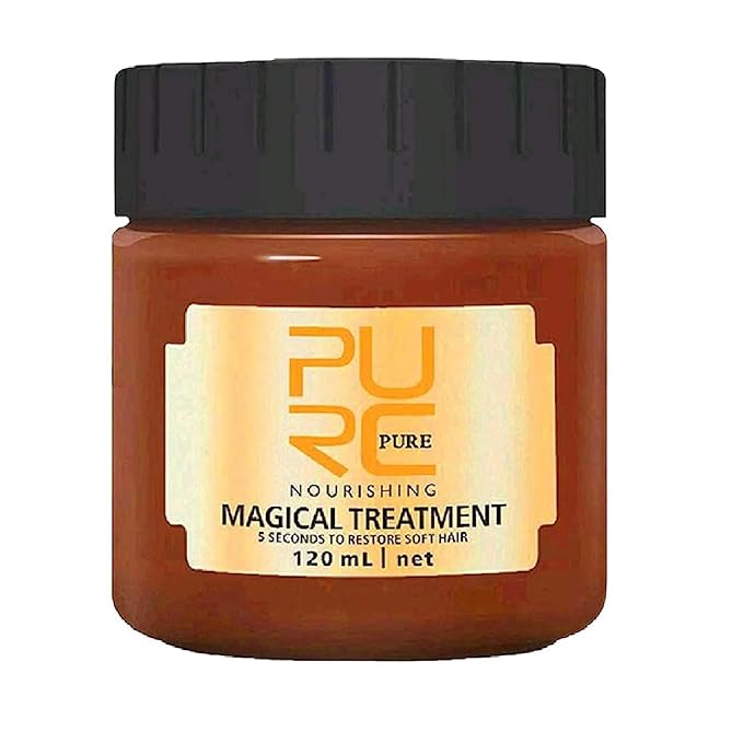 PURC Magical Keratin Treatment Mask, Advanced Molecular Roots Conditioner for Dry & Damaged Hair, 5 Seconds Restore Soft Hair (120ml)