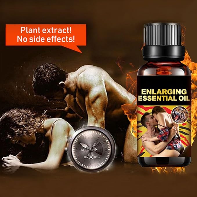 3Pcs Men's Erotic Massage Essential Oil for Sex, Sexual Enhancement Erection Cream, Penisgrowth Oil Longer Thicker, Penis Energy Massage Essence Oiyl, for Care Delay Performance Boost Strength