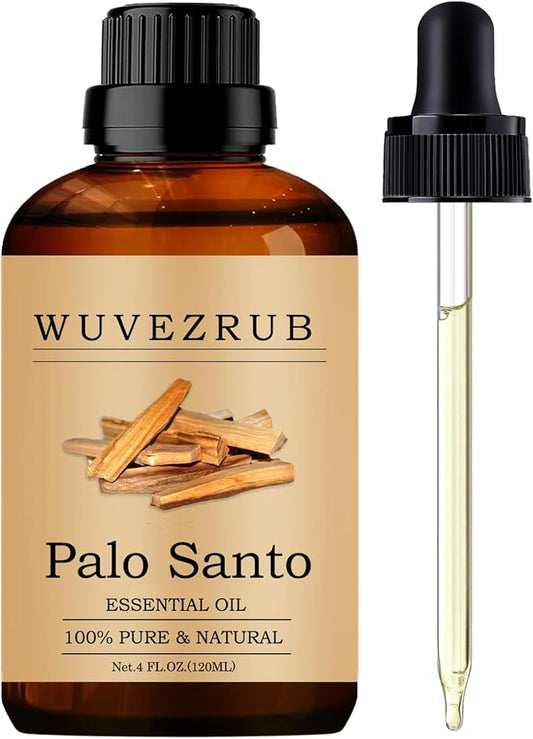 Palo Santo Essential Oils 120ML, Pure PaloSanto Essential Oil for Aromatherapy Diffuser - 4 Fl Oz