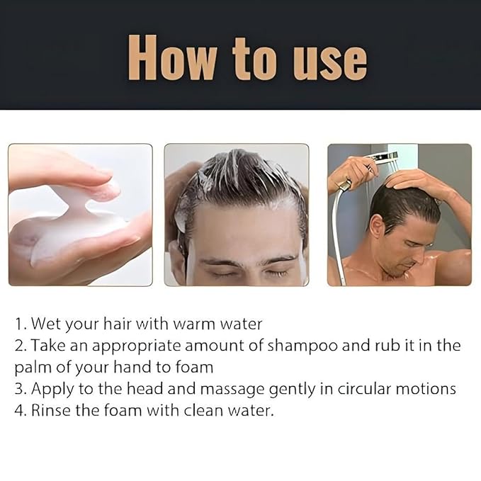 Shampoo, Root Activating Shampoo, Hair Thickening Shampoo，Natural Hair Regrowth Shampoos for Men Women(100ML)