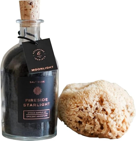 Ethics Supply Moonlight Salt Soak | Relaxing Hawaiian Sea Salt, Essential Oil Blend, Aromatherapy Bath Soak | 8 oz