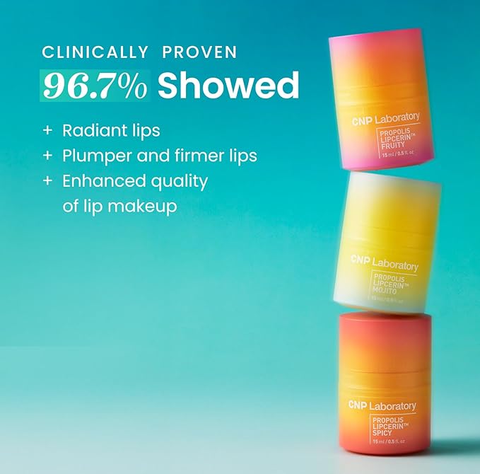CNP Honey Lip Butter - Propolis Lipcerin™ 04 Mint, Hydrating Overnight Manuka Lip Balm & Mask, Plumping, 12hrs Long-lasting Moisture, Gifts for Women, Korean Skin Care, 0.5 fl.oz.