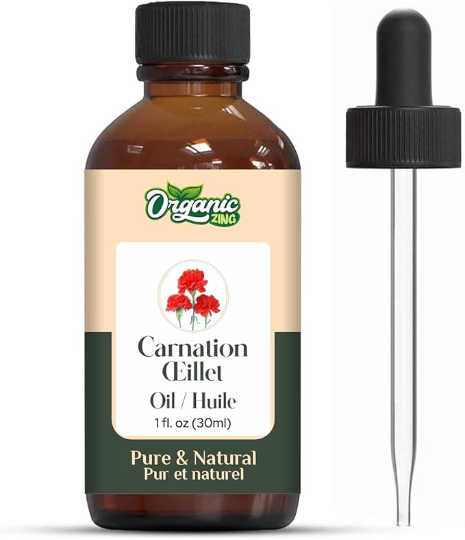 Carnation (Dianthus Caryophyllus) Oil | Pure & Natural Essential Oil for Skincare, Aroma & Diffuser - 30ml/1.01fl oz