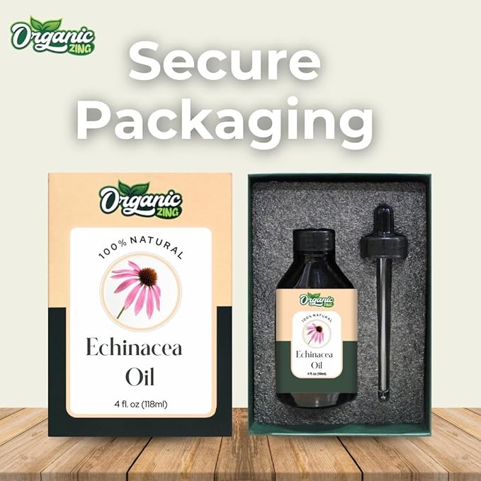Echinacea (Echinacea angustifolia) Oil | Pure & Natural Carrier Oil for Skincare and Hair Care - 118ml/3.99fl oz