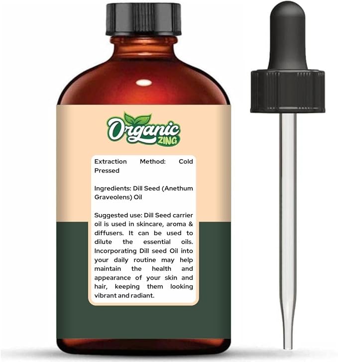 Dill Seed (Anethum Graveolens) Oil | Pure & Natural Essential Oil for Skincare, Aroma and Diffusers - 118ml/3.99fl oz