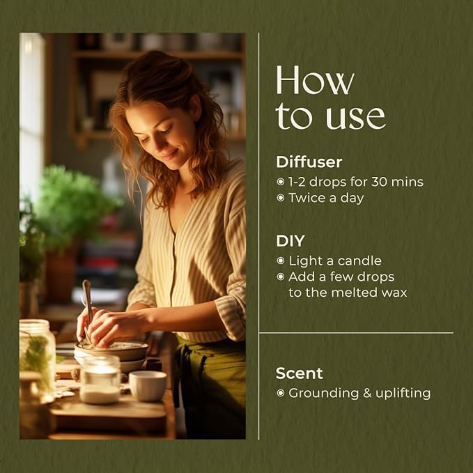 Gya Labs Holiday Fig Essential Oil Blend for Diffuser - Holiday Essential Oils for Skin - 100% Pure Natural Blend of Pine Needle, Palmarosa, Ho Wood, Bay Laurel Leaf & Vanilla (0.34 Fl Oz)