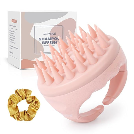 AIMIKE Scalp Massager Shampoo Brush, Soft Silicone Scalp Scrubber, Scalp Brush Hair Washing Shower Brush for Dandruff, Scalp Massager for Hair Growth & Wet Dry Hair Scrubber