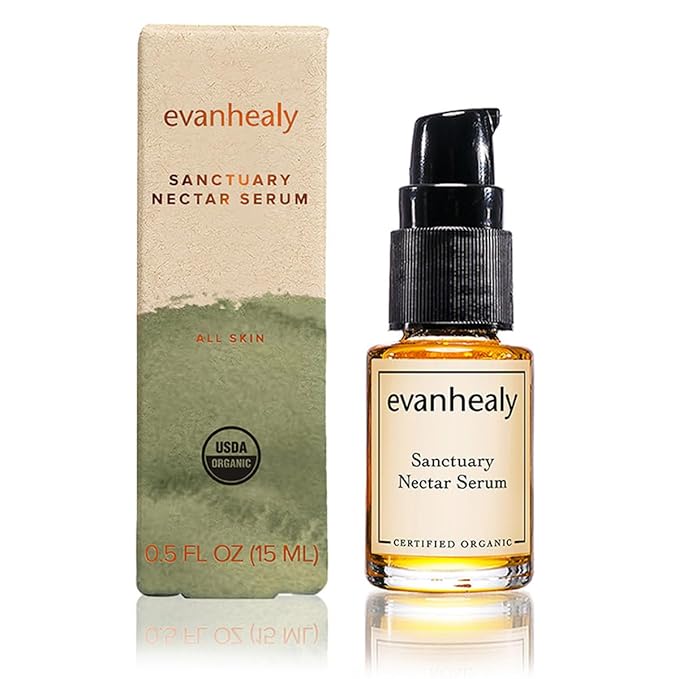evanhealy Sanctuary Nectar Serum | Organic Essential Oil Free Facial Serum for Sensitive Skin | Topical Multi-Omega for Skin