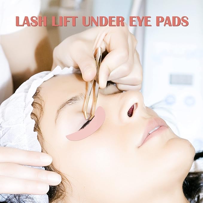 Libeauty Reusable Lash Extension eye pads 3 pairs Eyelash Lift/T-int Under Eye Gel Silicone Pads Patches Kit Soft and Skin-Friendly