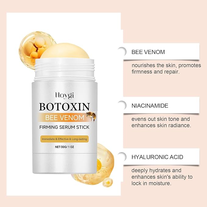 Botox Bee Venom Firming Serum Stick,Advanced Firming & Wrinkle-Reducing Cream, Skin Firming Cream For Body, Lifts, Plumps and Firms Skin,Natural Serum for All Skin Types (1PC)