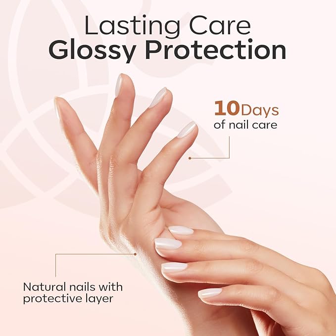 modelones Nail Strengthener, Milky White Nail Natural Concealer Foundation Polish Air Dry Nail Growth Polish for Damaged Nails Imperfection Masking Gifts for Women 15ml