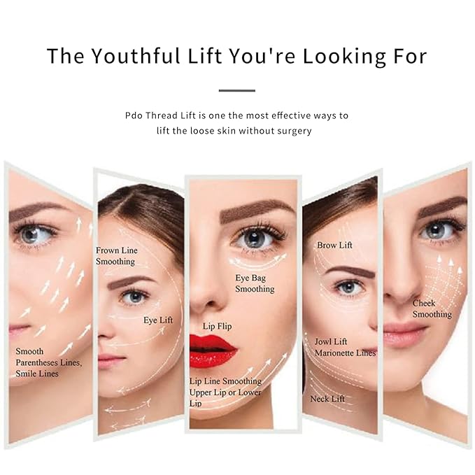 elves Pdo Threads for Face Lift & Whole Body Lifting, Pdo Mono Threads 29G38mm 20Pcs