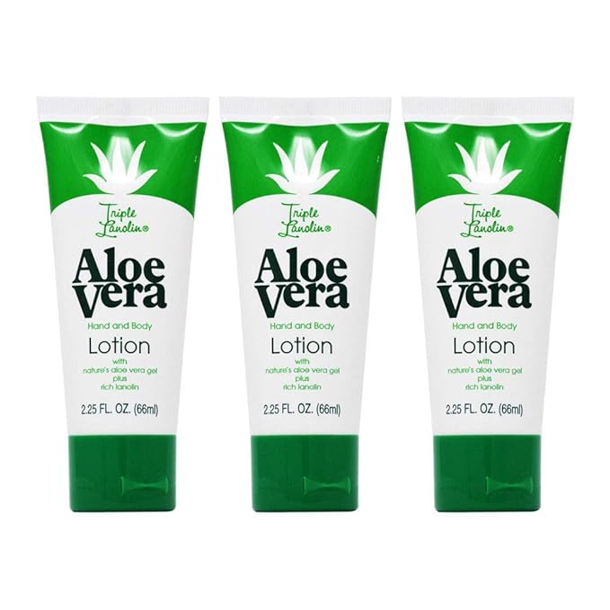 Triple Lanolin 3 - Pack 2.25 Fl. Oz. Tubes Aloe Vera Hand & Body Lotion * 3 -pack