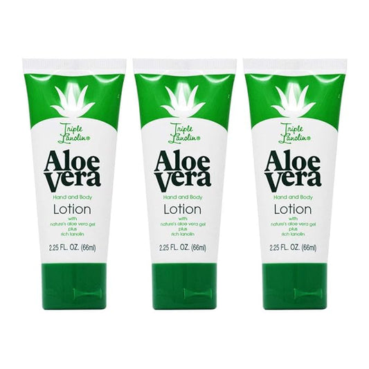 Triple Lanolin 3 - Pack 2.25 Fl. Oz. Tubes Aloe Vera Hand & Body Lotion * 3 -pack