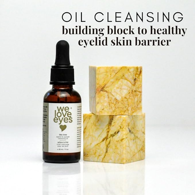 We Love Eyes - Natural Eyelid Cleansing Oil with Tea Tree - Allergen Removal - Preservative-Free - Australian Tea Tree Oil - 30ml