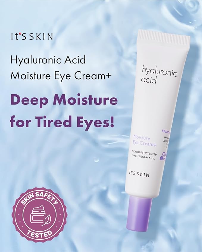 It'S SKIN Hyaluronic Acid Moisture Eye Cream, Moisturizing & Anti-Wrinkle Eye Treatment Moisturizer, Puffy Eyes & Dark Circles, Soothing & Revitalizing, 0.84 oz.