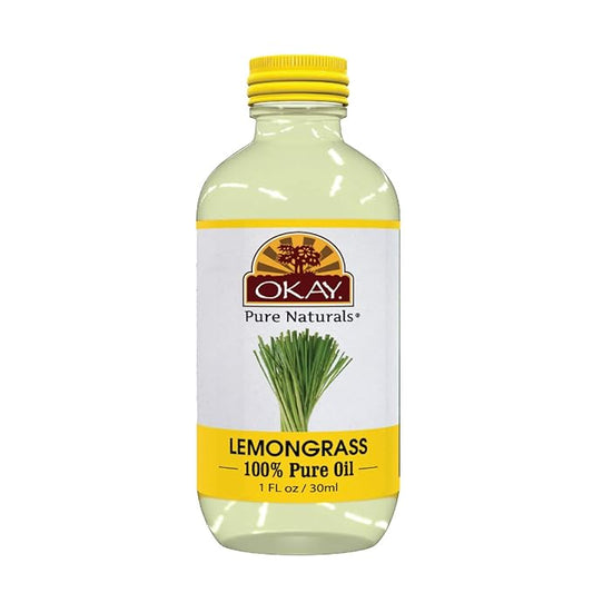 Okay 100% Pure Lemon Grass Essential Oil 1oz/30ml