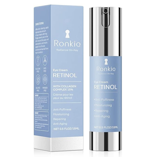 Retinol Eye Cream for Dark Circles: Anti-Wrinkle Under Eye Cream - Night Care Eye Cream Reduces Eye Bags