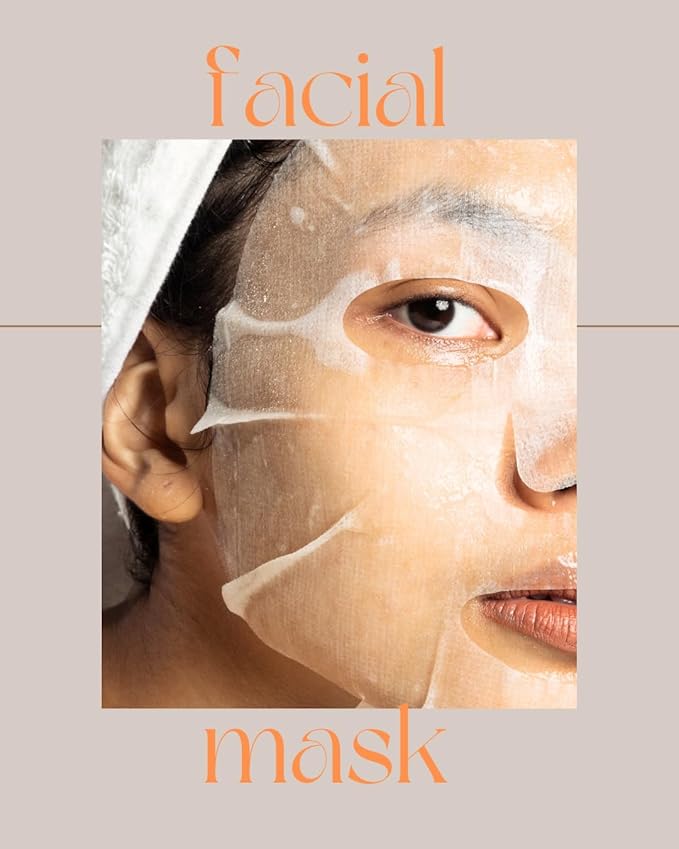 BIO COLLAGEN-Hydrating Bio Collagen Face Mask for Deep Pore Care and Skin Firming – Korean Skincare Sheet Mask Glow Youthful.