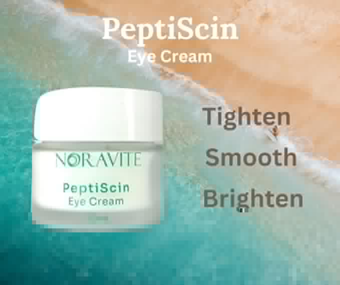 PeptiScin - Peptide Eye Cream with Hyaluronic Acid and Escin | Rich Moisturizing Dark Circle Eye Cream | Brightens and Tones - 1.01 Ounce