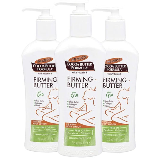 Palmer's Cocoa Butter Formula with Vitamin E + Q10 Firming Butter Body Lotion, 10.6 Ounces, (Pack of 3)
