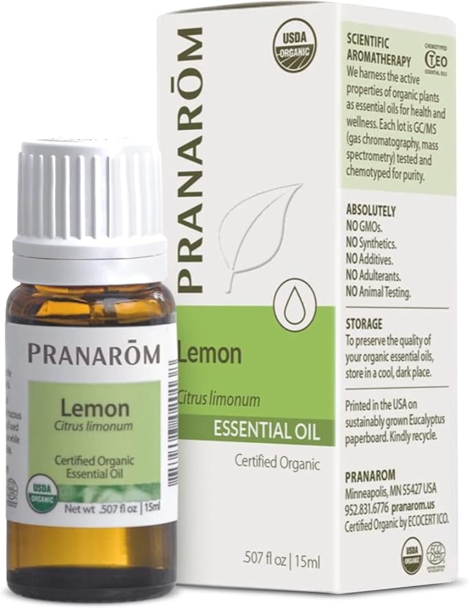 Pranarom Lemon - Certified Organic Essential Oil 15 mL