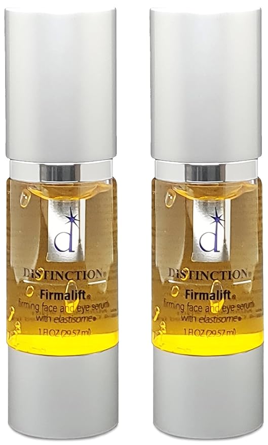 Distinction Firmalift Firming Face & Eye Serum – Anti Aging Serum Lotion Cream and Moisturizer | Helps Reduce the Appearance of Fine Lines and Wrinkles, Soothes (1 Fl Oz, 2 Pack)