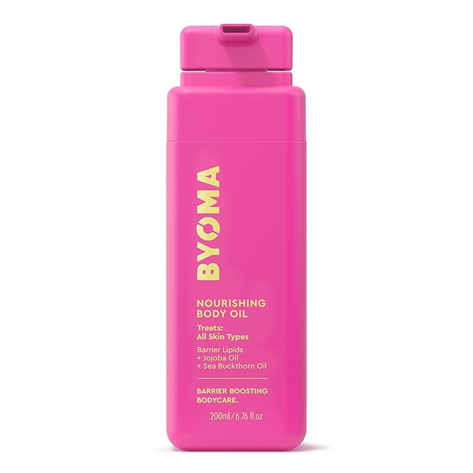 BYOMA Nourishing Body Oil - For All Skin Types - Lightweight, Fast-Absorbing Body Oil with Jojoba & Seabuckthorn - Hydrates, Brightens & Restores Skin Barrier - 6.76 fl oz