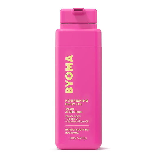 BYOMA Nourishing Body Oil - For All Skin Types - Lightweight, Fast-Absorbing Body Oil with Jojoba & Seabuckthorn - Hydrates, Brightens & Restores Skin Barrier - 6.76 fl oz