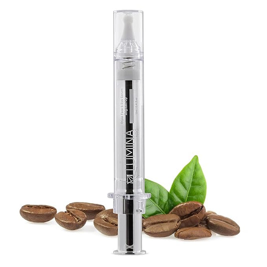 Triple Face & Caffeine Eye Serum - Firming & Smoothing with Vitamin C & Coffee Arabica - Lift & Minimize Fine Lines & Wrinkles for Radiant Skin