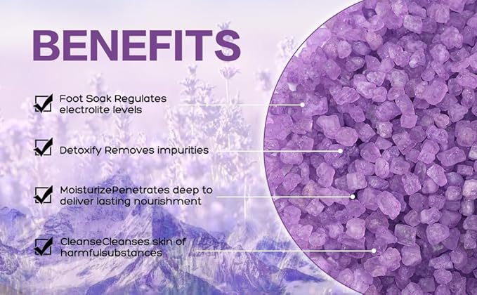 4 Pack Kit Bath Salts for Soaking Himalayan Pink Salt Lavender Orange Rose Pink Scent Epsom Salt Bubble Bath for Women Christmas Gift with Dead Sea Salt Moisturizing Skin