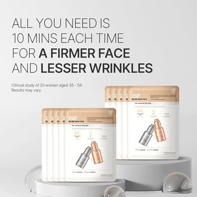 EGF FGF Ampoule and Mask Set, Firming, Anti Aging, Skin Elasticity, Skin Repair, Korean Skincare