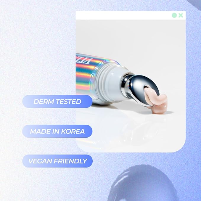 Vitamasques Brighten & De-puff Illuminating Eye Cream, Dark Circle Under Eyes Treatment, Under Eye Corrector, Get Rid of Bags Under Eyes Instantly, Dermatologist Tested - Made in Korea