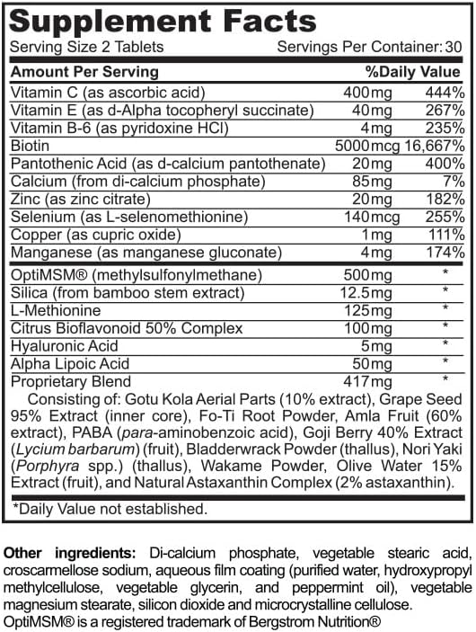 Renewglow Hair Supplement, Proven to Promote Healthy Hair Growth Supports Thicker, Fuller Hair and Healthier Skin, Ages 35 and Up