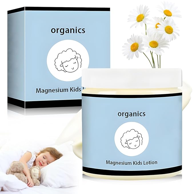 Magnesium Lotion for Kids, Junior's Bedtime Lotion, Magnesium Lotions For Sleep,Topical Magnesium Cream & Body Lotion Helps Stay Calm at Bedtime and During The Night(1pc)