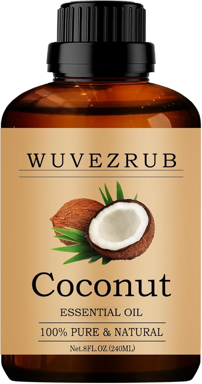 Coconut Essential Oils 240ML, Pure Coconut Essential Oil for Aromatherapy Diffuser - 8 Fl Oz
