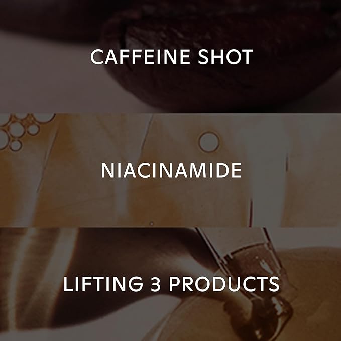 20,000 PPM CAFFEINE SHOT Collagen Eye Cream with Niacinamide for Firming Under Eyes, Dark Spots, Puffy Eye Bags, Fine Lines, Anti-Aging Eye Cream, Korean Skin Care, 1.05 oz