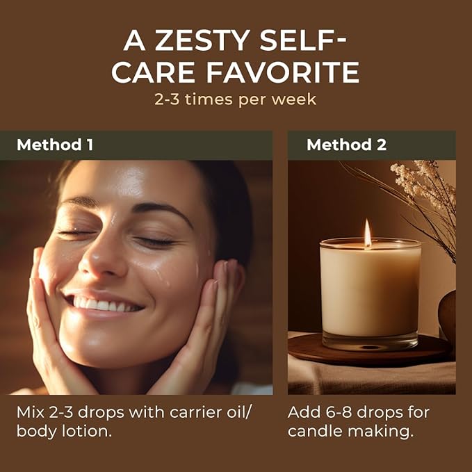 Gya Labs Lemon Essential Oil for Diffuser & Candle Making Scent - Huge 4 Fl Oz - 100% Pure Natural Lemon Oil for Skin, Cleaning, Refreshing Scent for Aromatherapy, DIY & Candle Making