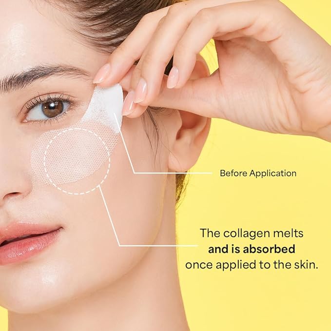 SUNGBOON EDITOR Deep Collagen Melting Patch | Real Collagen, Glutathione, Glass Skin, Skin Firming for Deep Wrinkle, Spot Correcting, Collagen Patches, Under Eye Mask, Korean Skin Care, 1.13 ounces