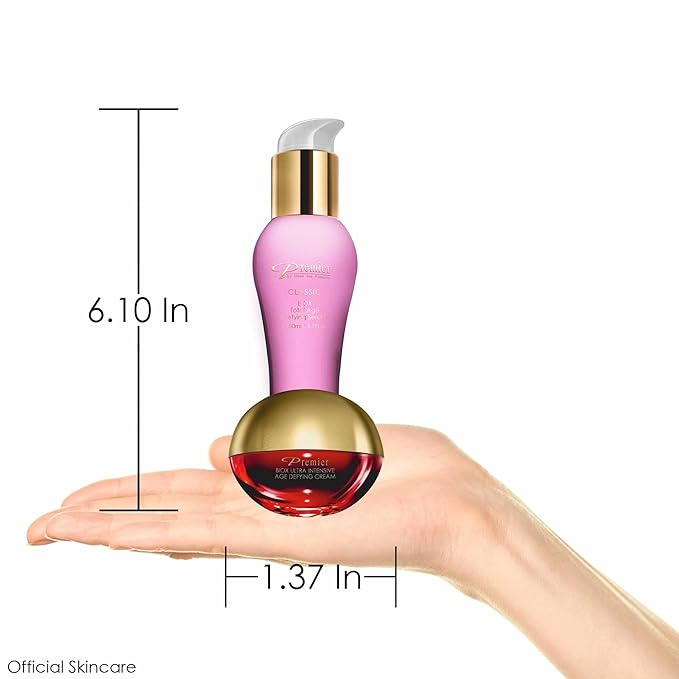 Premier Dead Sea Classic BIOX SERUM and BIOX EYE CREAM Total Age Treatment, Anti-Age, anti-wrinkle, anti-expression marks age defying Complex, soft, gentle, non-tacky 1.7 FL oz. + .34 FL oz.