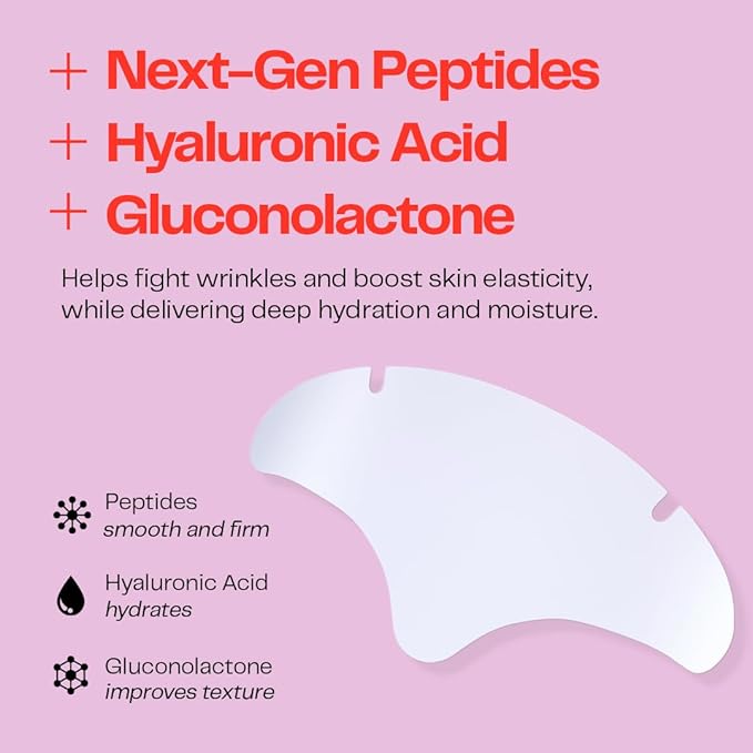 Morrow Beauty - Peptide-Infused Smoothing Forehead Wrinkle Patches - Overnight Patches for Smoothing Fine Lines and Wrinkles, Anti Aging Stickers for Forehead, Bonus Smile Line (36 Count)