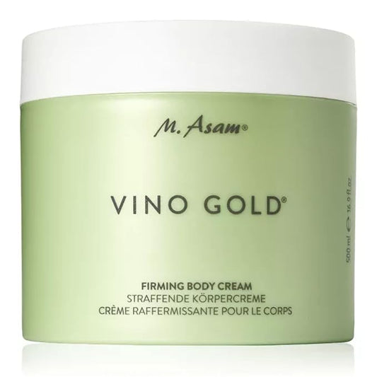 M. Asam VINO GOLD Firming Body Cream (16.9 Fl Oz)- anti-aging body care for smooth skin, lotion for women with aloe vera, cocoa butter, caffeine, vitamin E & vitamin B3, vegan personal skin care.