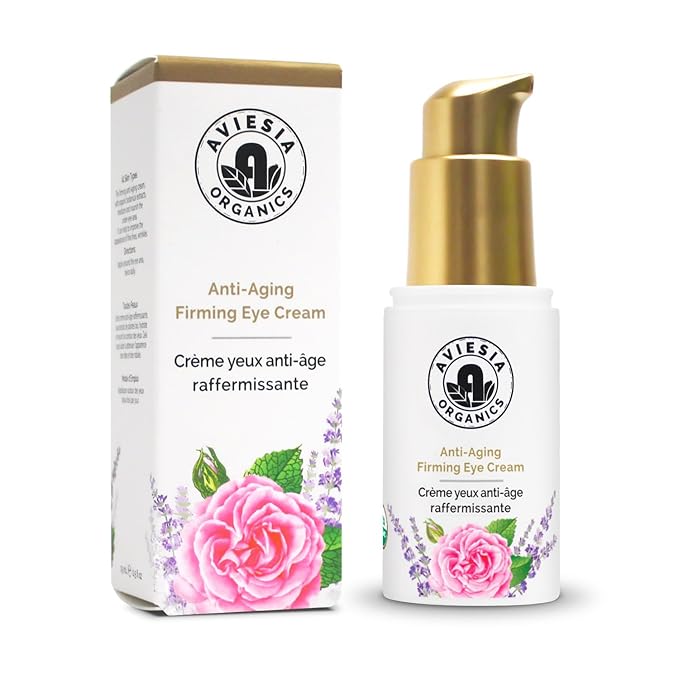 Deep Moisture Anti Aging Firming Eye Cream – USDA Certified, Plump & Hydrate , Smooth Wrinkles, Fine Lines,Dark Circles under eye treatment, Eye Cream for Puffiness and Bags Under Eyes 15ml