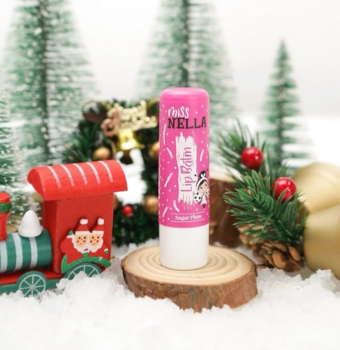 Miss Nella SUGAR PLUM, pink Hypoallergenic children Lip Balm, Non Toxic Make Up for kids, perfect for those with sensitive skin.