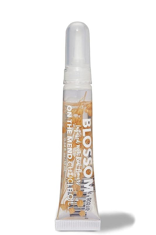 Blossom Cuticle Oil Pen for Nails, On the Mend Scented Travel Nail Oil for Growth and Strength, Infused with Real Flowers 0.34oz, Rose