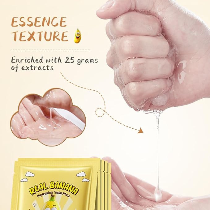 8 Pack Fruit Facial Mask Set – Hydrating & Brightening Combo Face Masks for All Skin Types, Natural Sheet Masks Gift Set, Hypoallergenic Spa Skincare for Women/Men, Soothe Sensitive Skin (8 Pcs-Set04)