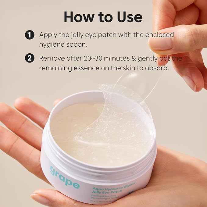 THANKYOU FARMER Grape Aqua Hyaluron Biome Jelly Eye Patch 60 Patches